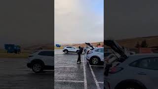 🇮🇸 ICELANDIC CAR SPOTTING 😱 iceland river shorts car carspotting [upl. by Norrahs536]