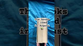 The books I read in August 📚  reading booktok book booktube books bookrecommendations [upl. by Rona]