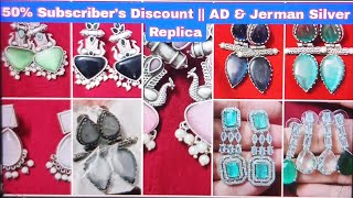 American Diamond Jewellery Collections  Jerman Silver Replica  50 sale  s38 [upl. by Oberheim36]