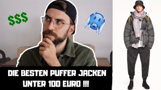 DIE BESTEN PUFFER JACKEN UNTER 100 EURO ⛄ [upl. by Mulloy826]