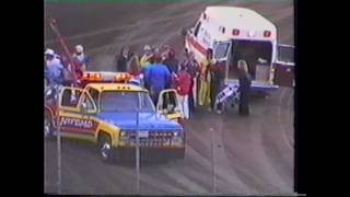 Sprintcar Crash Driver Ejected 1989 [upl. by Aihceyt669]