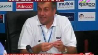 Zeljko Obradovic  Konferencija za stampu posle debakla i poraza od Francuza EP 2005 [upl. by Aidni]