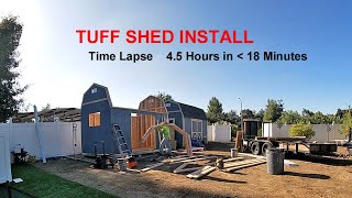 Tuff Shed Install 091224 [upl. by Enowtna582]