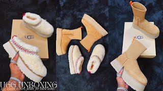 UGG BOOT UNBOXING REVIEW amp TRY ON  CLASSIC DIPPER amp TAZZ UGGBRAID STYLES  UGG SEASON [upl. by Divadnoj]