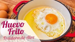 HUEVO FRITO EN FREIDORA DE AIRE 🍳 ¿Es posible 🤔 [upl. by Neelhsa]