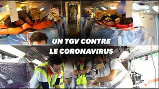 À quoi ressemble le TGV médicalisé qui va évacuer des malades coronavirus [upl. by Aramot]