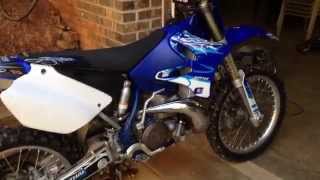 2004 Yamaha YZ250 2 Stroke WalkaroundStartup [upl. by Anid912]