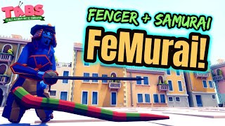 TABS Fusion FeMuraiFencerSamurai vs Every Unit  MODS UNITS  Original Mods Renaissance Update [upl. by Chappelka284]