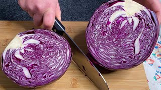 🥗 Esta Ensalada De Repollo Morado Le Encantará A Tu Familia  Es Ensalada En 5 Minutos [upl. by Yc]