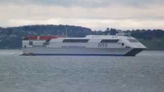 STENA HSS VOYAGER ON HER LAST TRIP 5513 [upl. by Vernita]