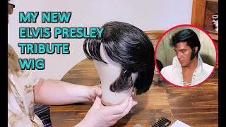 Elvis Presley Style Wig amp Sideburns by New Roots Studio of Canada [upl. by Nahtannhoj]