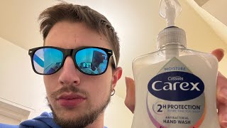 Cussons CAREX ANTIBACTERIAL HANDWASH REVIEW [upl. by Einnod]