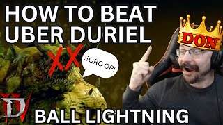 How to Kill Uber Duriel in Diablo IV  Ball Lightning Edition [upl. by Branham]