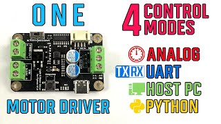 Controlling Motor Driver using Python  DF Robots Light amp Motor Driver Module for Python V1 [upl. by Brandi]