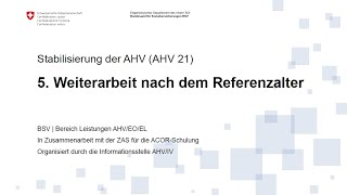 5 Weiterarbeit nach dem Referenzalter [upl. by Ijar]