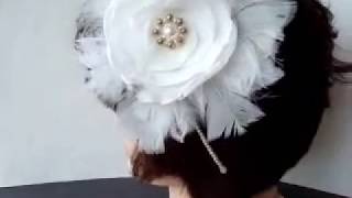 MAKE A BRIDAL FEATHER HEADPIECE [upl. by Artaed]