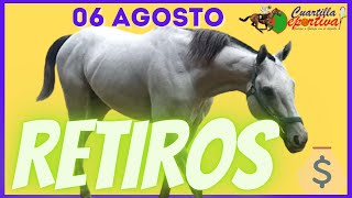 🏇✔️🏇🏾RETIROS Caballos💲del MARTES 06 agosto en el V Centenario🏇🏾💲91 millones💲en el poolpote💲 [upl. by Mcallister]