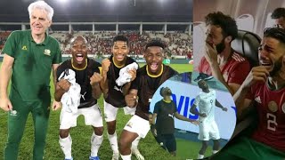 WATCH BAFANA BAFANA CELEBRATING AFTER BEATING MOROCCO [upl. by Ylrebmic]