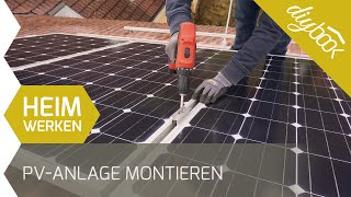 PV Anlage montieren  Aufdachmontage selber machen [upl. by Eilata]