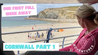 Newbie campervan owners staycation in Cornwall  part 1 Looe caravan and motorhome club [upl. by Astiram54]