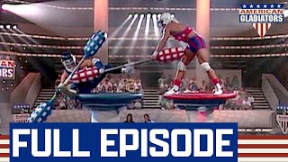 Gladiator Laser Absolutely Decimates In Joust  American Gladiators  Full Episode  S02E01 [upl. by Harberd381]