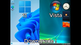 Downgrade Windows 11 to WIndows Vista Timelapse [upl. by Ayk]