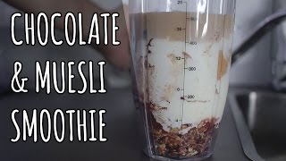 Recipe Video  Chocolate Muesli Smoothie [upl. by Jami99]