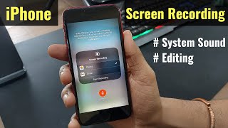 iPhone SE 2020 Screen Recording  Record Internal System Sound Commentary while Gaming Editing [upl. by Gytle855]