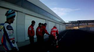 Moto2 test in Spain Stefan BRADL in Almeria testing new motorbike  motonewsru [upl. by Sieber]