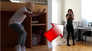 GIANT BABY JUMPSCARE PRANK [upl. by Neneek]