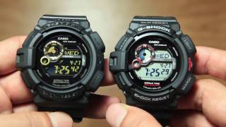 Casio Mudman G9300GB1 VS Mudman G93001 [upl. by Zoe455]