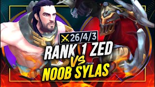 IN DEPTH EDUCATIONAL ZED GAMEPLAY vs Sylas [upl. by Ramyar]