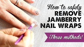 How to Remove Jamberry Nail Wraps  A Thousand Words [upl. by Sacha]