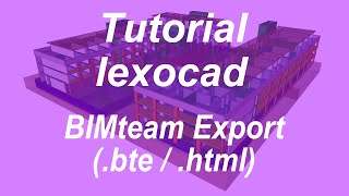 lexocad Tutorial Modell teilen per BIMteam bte  html [upl. by Gonsalve]