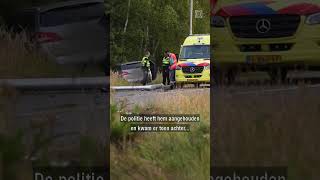 Man crasht dronken zonder rijbewijs met auto  shorts [upl. by Slocum]