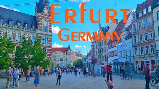 City Tour in ERFURT GERMANY 🇩🇪 2022 Part 1 [upl. by Motteo]