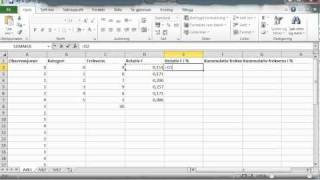 Hvordan lage frekvenstabell og diagrammer i excel [upl. by Wyler261]