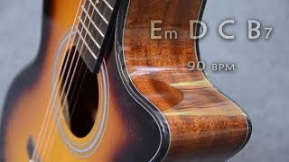 Acoustic Guitar Backing Track Ballad in E Minor Jam [upl. by Ahsyas]