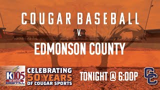 Grayson County Cougar Baseball vs Edmonson County 12th District Championship [upl. by Pasquale]