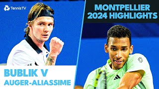 Felix AugerAliassime vs Alexander Bublik Highlights 🍿  Montpellier 2024 [upl. by Suirtemed]