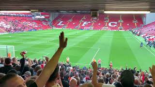 AJAX SINGING THREE LITTLE BIRDS AT ANFIELD [upl. by Marler444]