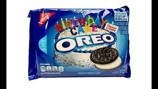 Birthday Cake Oreos Unwrapping [upl. by Amil929]