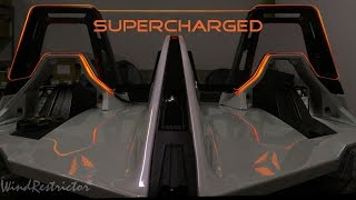 WindRestrictor® Brand Lighted Wind Deflector for the Polaris Slingshot Roadster [upl. by Aissac223]