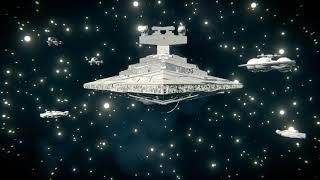 Star Wars  Imperial fleet comes out of hyperspace [upl. by Sumerlin222]