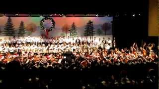 WVHS quotA Christmas Festivalquot at Prism 2012 All band choirs and orchestra [upl. by Ottilie828]