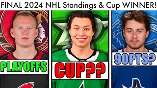 My FINAL 2024 NHL Standings Predictions amp Stanley Cup Winner Hockey Playoffs Picks amp Trade Rumors [upl. by Gibb]