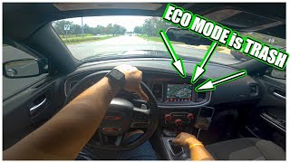 ECO MODE is TRASH on Dodge Charger SCAT PACK 392 DO NOT USE IT KNOCKOUT360 [upl. by Anahgem]