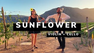 Sunflower  Violin and Cello cover [upl. by Labinnah]