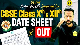 Date Sheet Out Class 10th amp Class 12th CBSE Board Exams 202324  CBSE Date sheet PDF [upl. by Rastus]