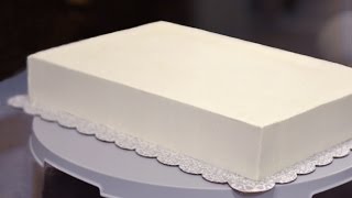 How to Frost a Half Sheet Cake [upl. by Prudi908]